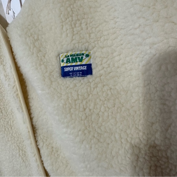 NWT American Vintage Hoktown sherpa Vest in Ecru Size M/L - Picture 7 of 11